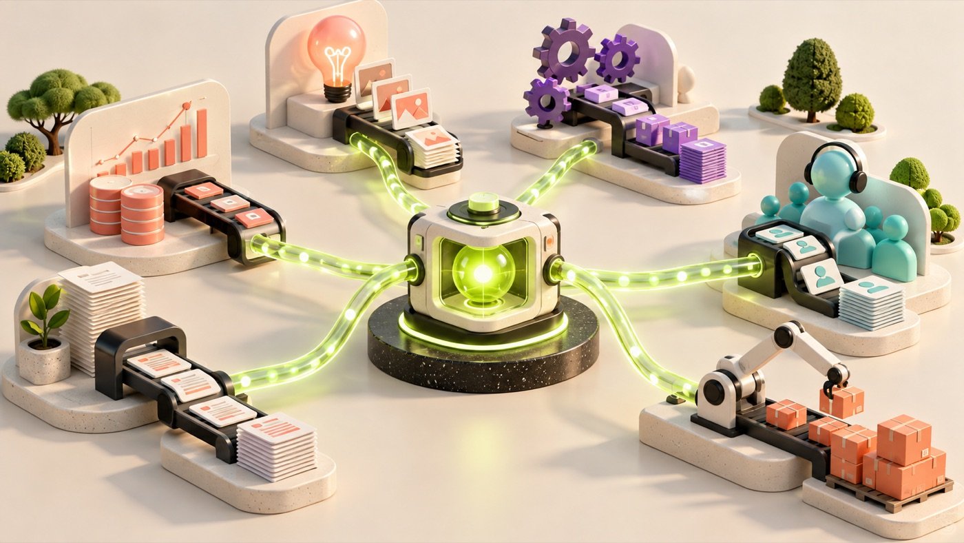 A compact efficient AI engine powering several focused enterprise workflows with minimal energy